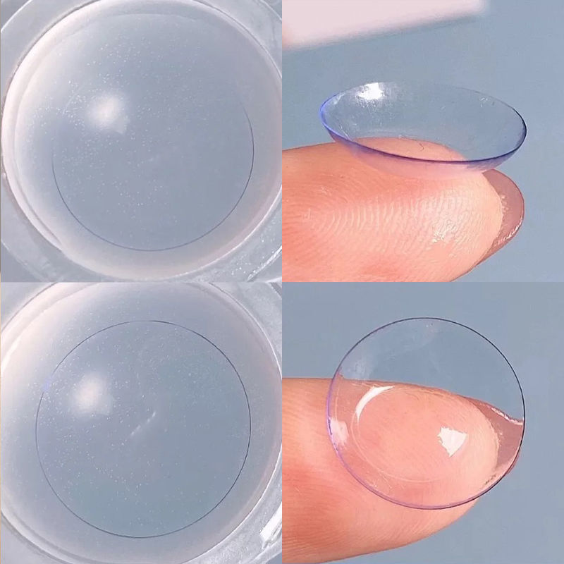 Прозрачные цветные контактные линзы на один день для лечения близорукости