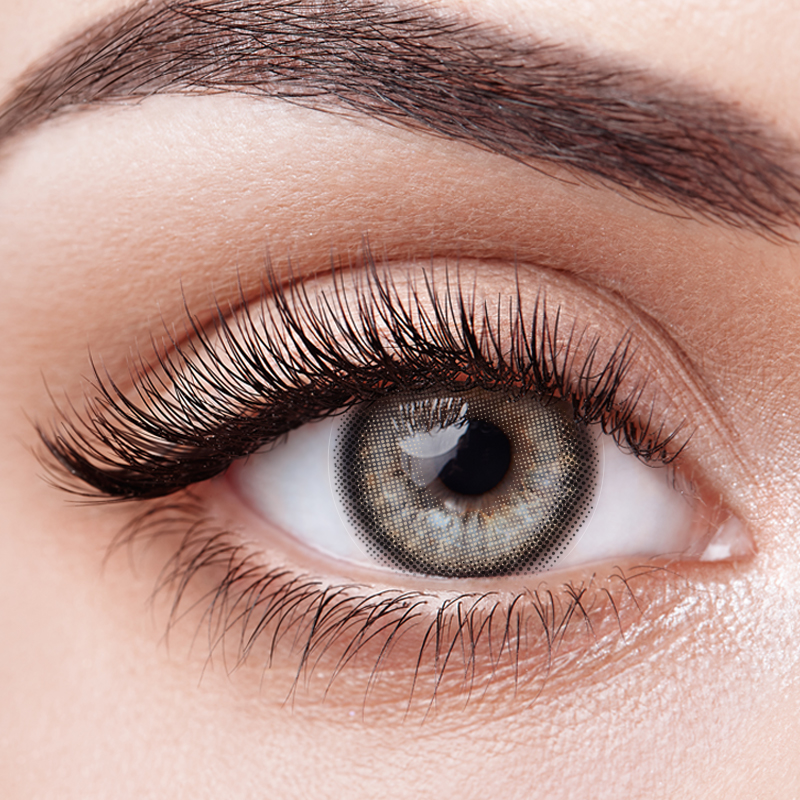 Косметика для глаз Ежегодный серый цвет контактных линз 8,5 мм Нулевой фокус
