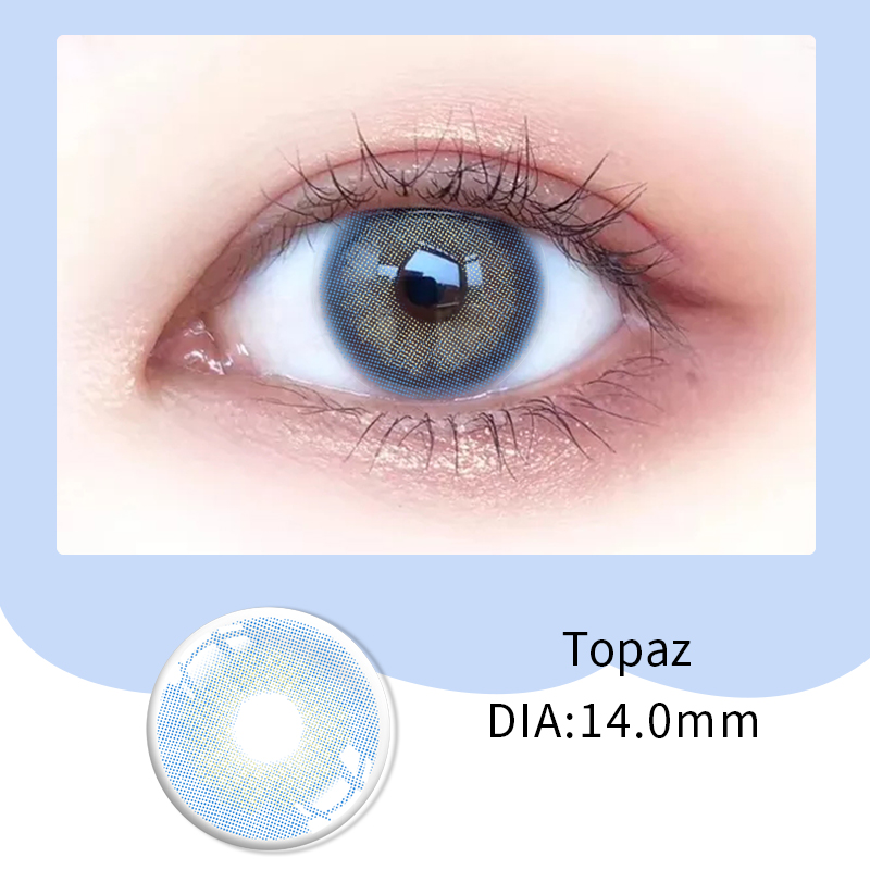Очень мягкие и естественные черные контактные линзы 4 цвета темные глаза