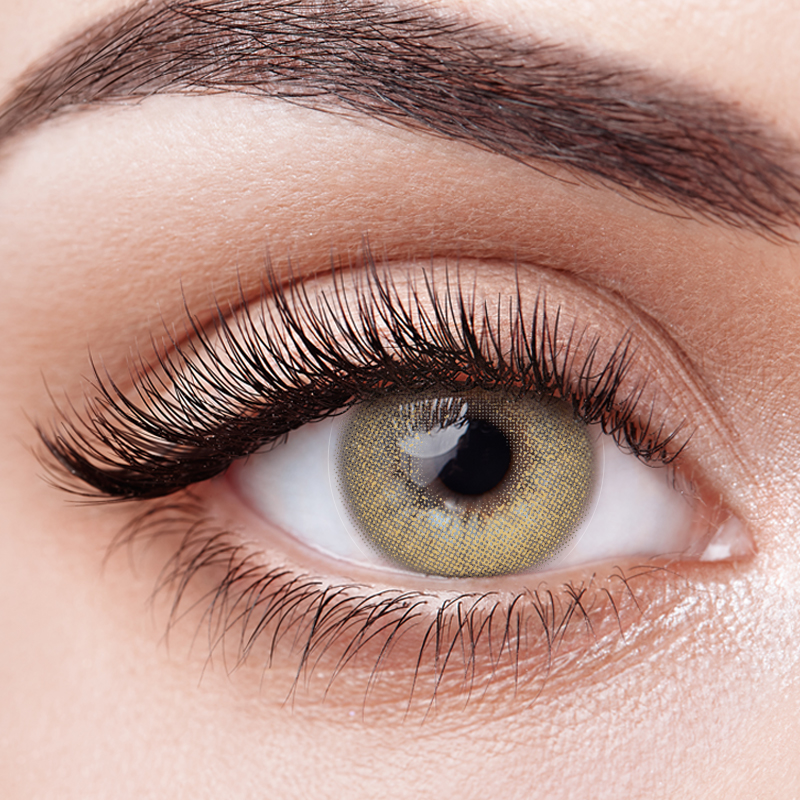 14.2 мм цветные контактные линзы безрецептурный туман черные глаза линзы