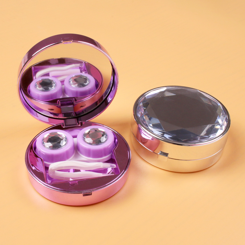 Милый мини мультфильм контактные линзы аксессуары очки