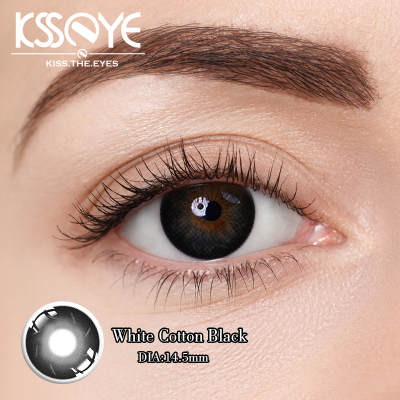 Экологически чистые одноразовые тюльпановые серые контактные линзы для сухого глаза