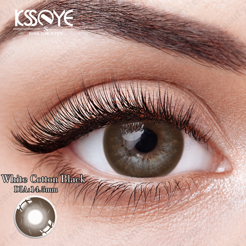 Серые контактные линзы для глаз куклы 14,5 мм