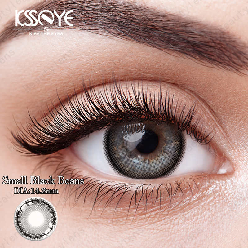 Коричневые контактные линзы KSSEYE 14mm для больших глаз 14.2mm